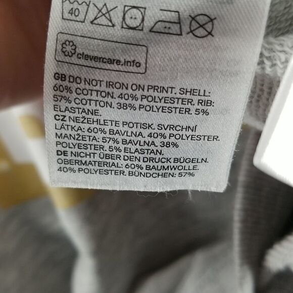 🎁5/$25 H&M Sweat Shirt Girls Youth 12-14 Skate Board Graphic Grey Long Sleeve - Picture 8 of 12